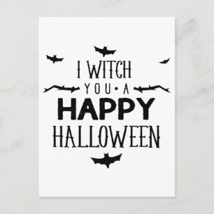 Carte Postale Je vous souhaite un joyeux Halloween