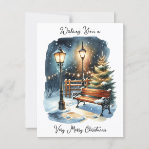 Carte Postale Je vous souhaite un joyeux Noël et une bonne année