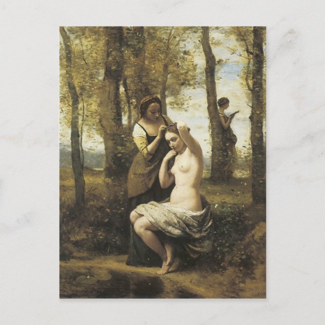 Carte Postale Jean-Baptiste-Camille Corot Les Toilettes (Devant)