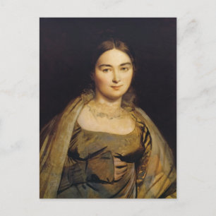 Carte Postale Jean Dominique Ingres - Portrait de Madame Ingres