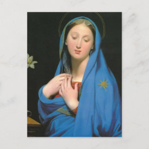 Carte Postale Jean Dominique Ingres - Vierge de l'adoption