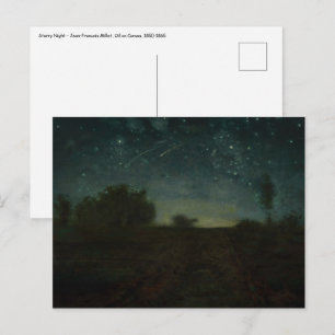 Carte Postale Jean-François Millet - Nuit étoilée