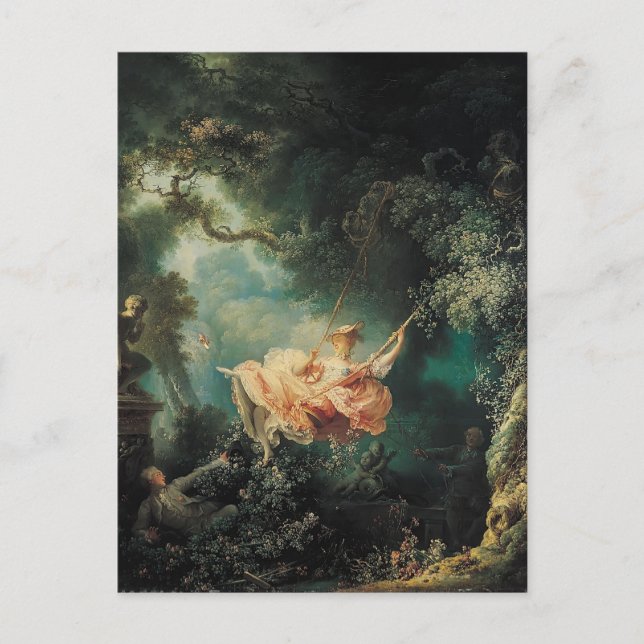 Carte Postale Jean-Honore Fragonard - La couture (Devant)