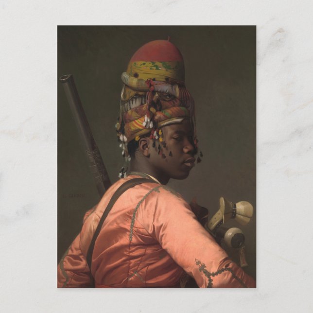 Carte Postale Jean-Leon Gerome Black Bashi-Bazouk vers 1869 (Devant)