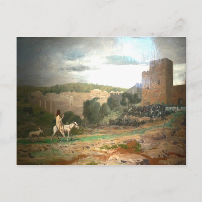 Carte Postale Jean-Leon Gerome - Entrée du Christ à Jérusalem (Devant)