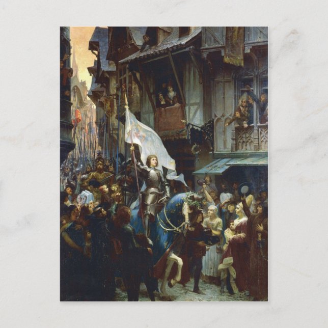Carte Postale Jeanne d'Arc entre à Orléans (Devant)