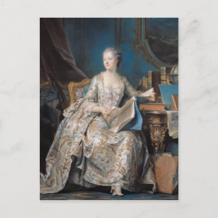 Carte Postale Jeanne Poisson la marquise de Pompadour, 1755