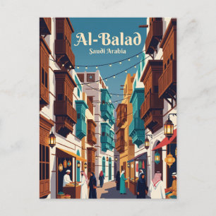 Carte Postale Jeddah Historic District (Al-Balad) Arabie saoudit