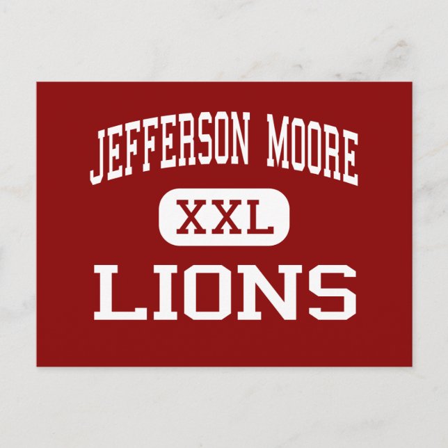 Carte Postale Jefferson Moore - Lions - Lycée - Waco Texas (Devant)