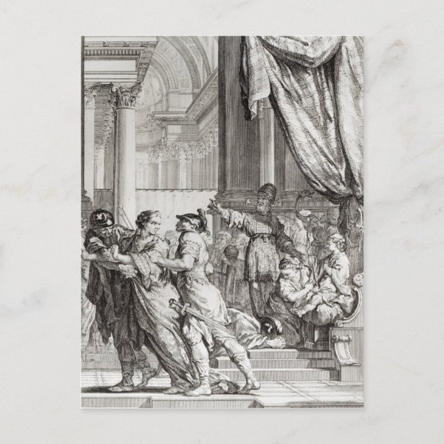 Carte Postale Jehoiada, grand prêtre de la proclamation de (Devant)