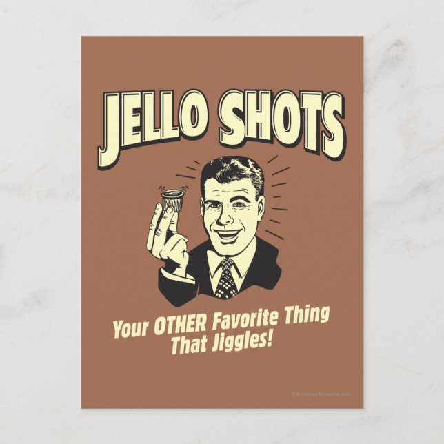 Carte Postale Jello Shots: Other Favorite Thing (Devant)