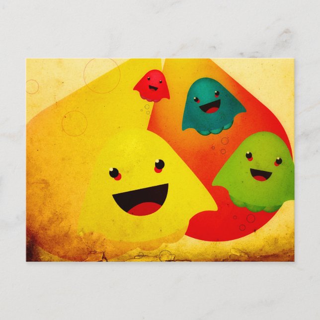 Carte Postale Jelly Ghosts (Devant)