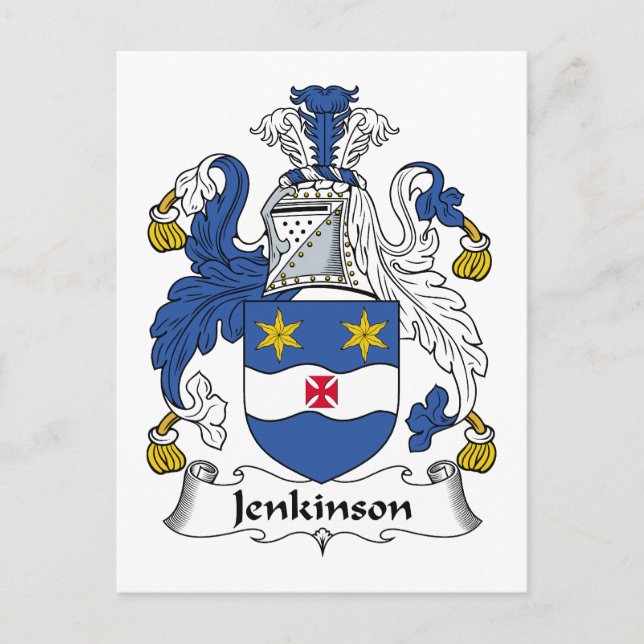 Carte Postale Jenkinson Family Crest (Devant)