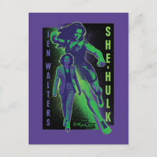 Carte Postale Jennifer Walters She-Hulk Dual Pose Graphique
