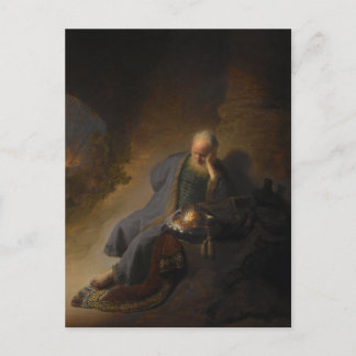 Carte postale Jeremiah Jerusalem Rembrandt