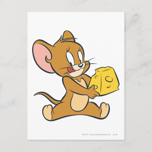 Carte Postale Jerry aime son fromage (Devant)