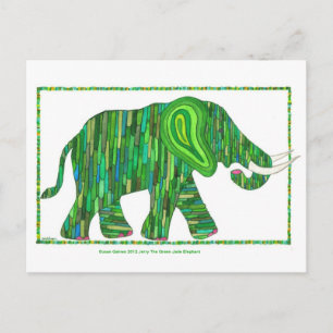 Carte postale Jerry Green Jade Elephant