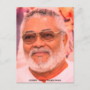 Carte Postale Jerry Rawlings, J.J. Rawlings, Président du Ghana
