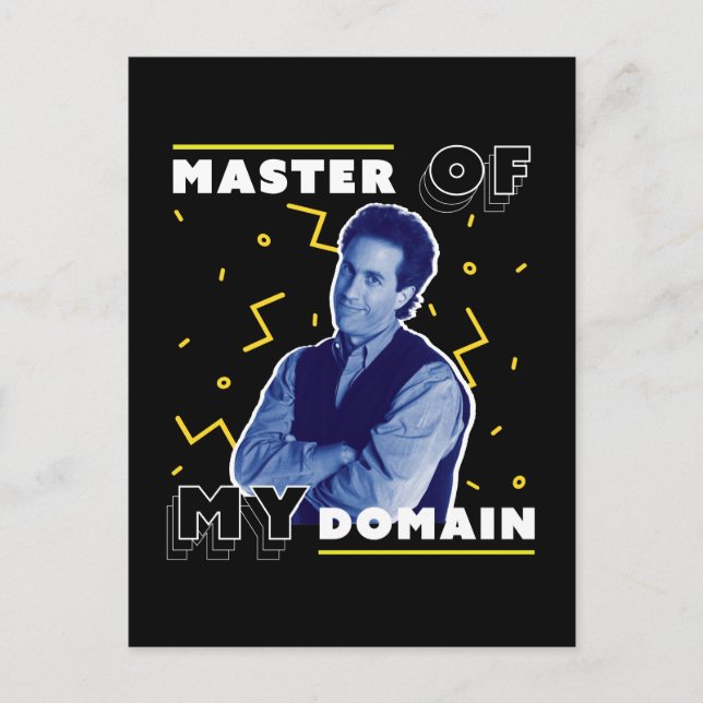 Carte Postale Jerry Seinfeld | Master of My Domain (Devant)