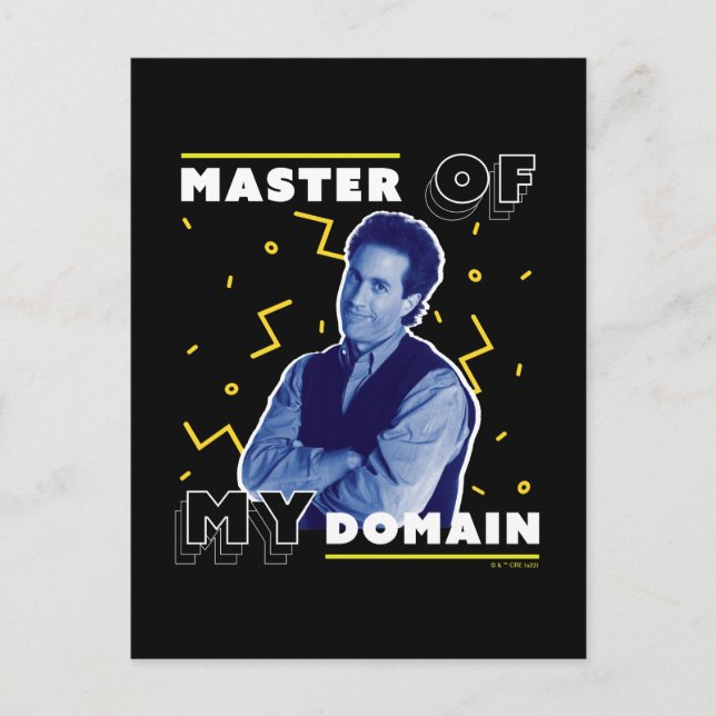 Carte Postale Jerry Seinfeld | Master of My Domain (Devant)