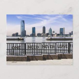 Carte Postale Jersey City Skyline One N'A Jamais Besoin De Quitt