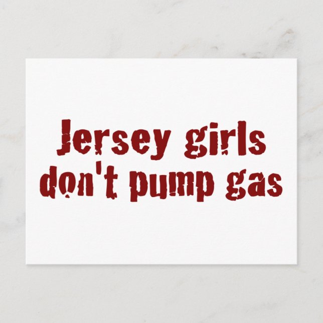 Carte Postale Jersey Girls Ne Pompe Pas De Gaz (Nouveau) (Devant)