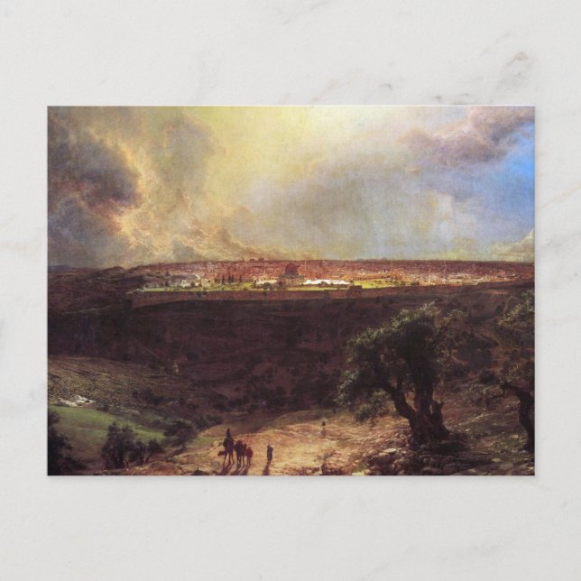 Carte Postale Jérusalem du Mont des Oliviers par l'église (Devant)