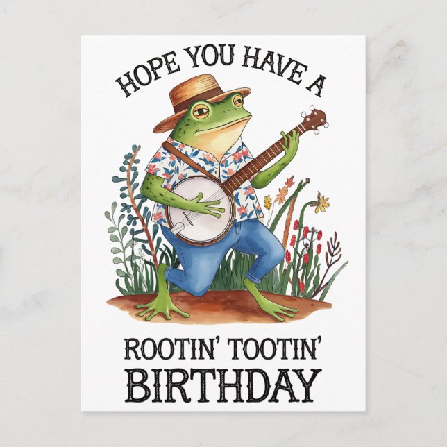 Carte Postale J'Espère Que Vous Avez Une Grenouille D'Anniversai (Devant)