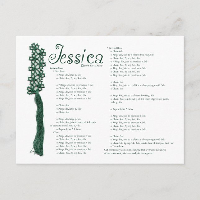 Carte postale Jessica (Devant)