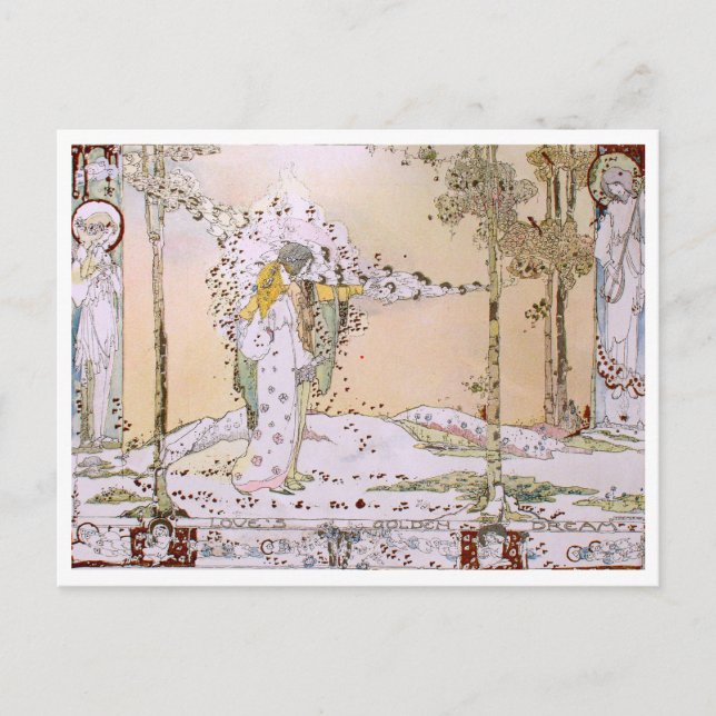 Carte Postale Jessie M. King - Aime le rêve doré (Devant)