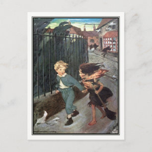 Carte Postale Jessie Willcox Smith - Diamond and the Little Girl