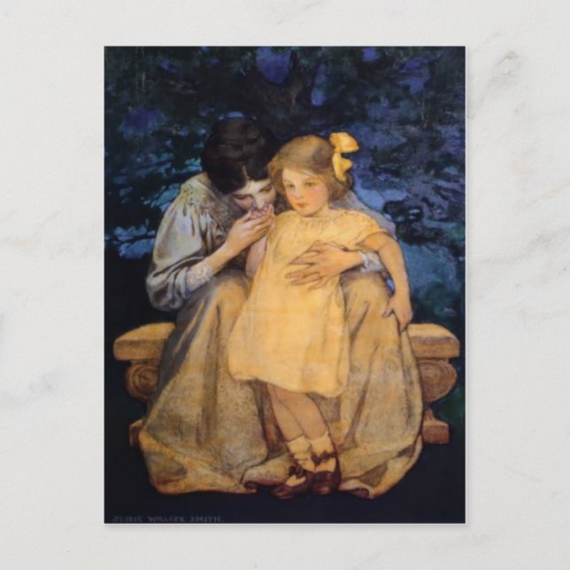 Carte Postale Jessie Willcox Smith Fête de la mère et de l'enfan (Devant)