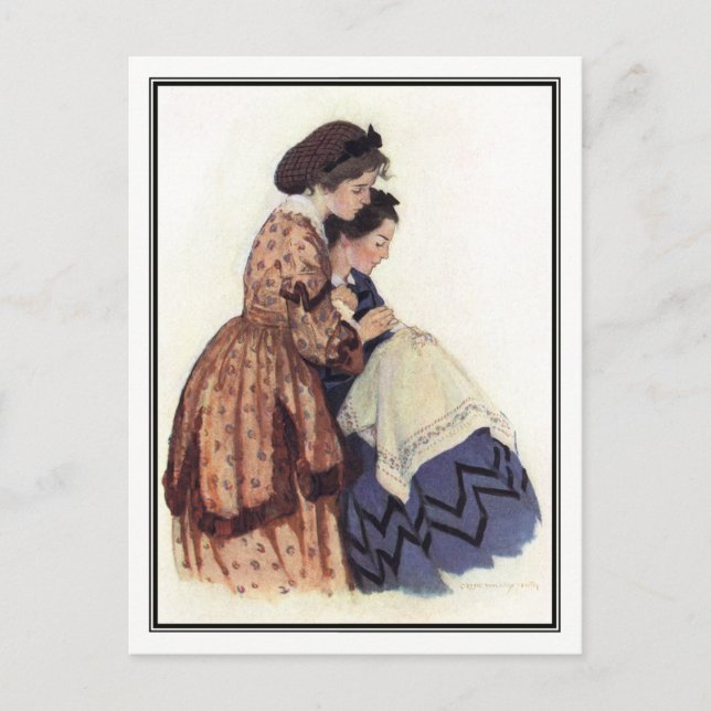 Carte Postale Jessie Willcox Smith - Jo et Beth (Devant)