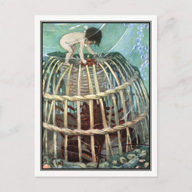 Carte Postale Jessie Willcox Smith - The Water-Baby (Devant)