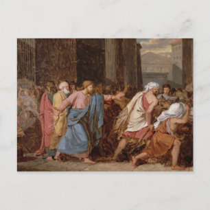 Carte Postale Jésus chassant les marchands du temple
