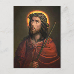 Carte Postale Jésus-Christ avec la Couronne d'épines