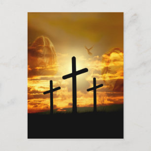 Carte Postale Jésus Christ Bienheureuse Vierge Marie Dove Calver