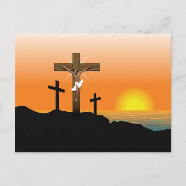 Carte Postale Jésus-Christ noir (Devant)