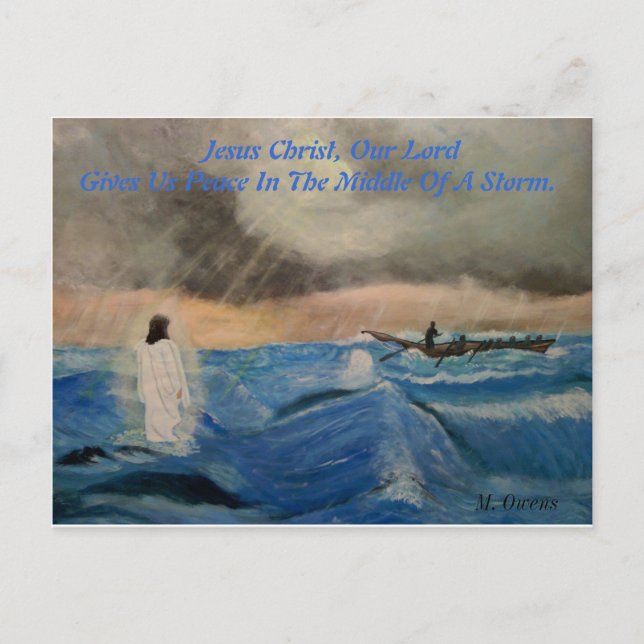 Carte Postale Jésus Christ, Notre Seigneur Nous Donne La Paix. (Devant)