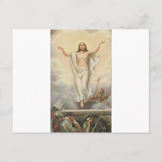 Carte Postale Jésus Christ parmi les nuages (Devant)