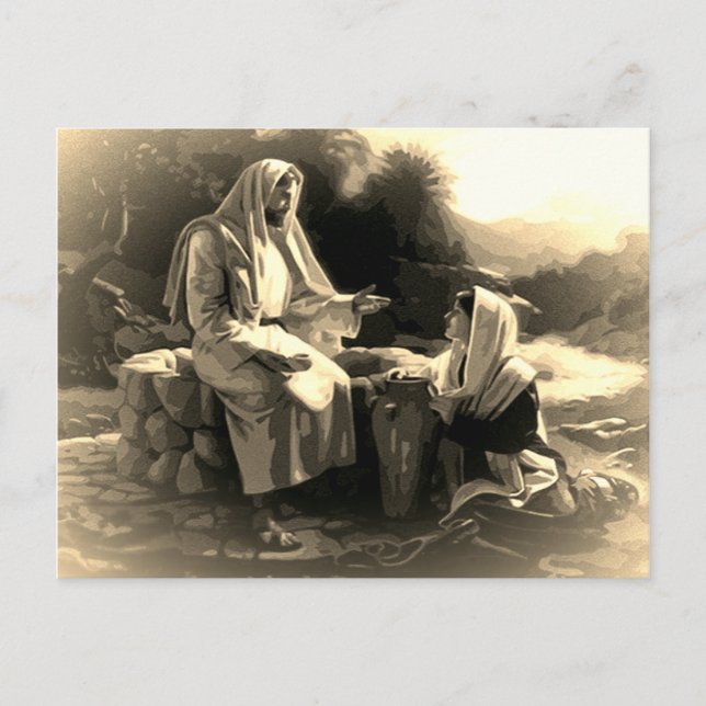 Carte Postale Jésus Christ & Sainte Marie Magdalene (artiste inc (Devant)