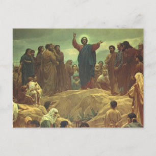Carte Postale Jésus-Christ Sermon sur la montagne, Religion Vint