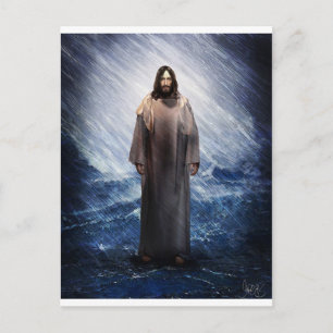 Carte Postale Jésus dans la tempête