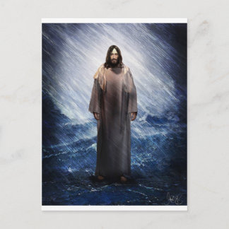 Carte Postale Jésus dans la tempête