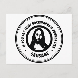 Carte Postale Jésus drôle