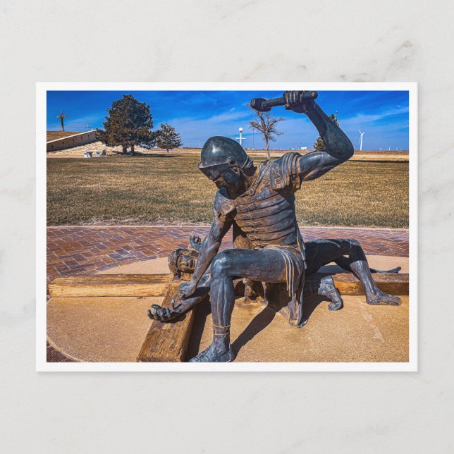 Carte Postale Jésus est cloué à la croix (Devant)