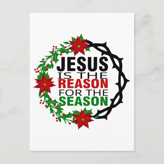 Carte Postale Jésus est la raison de la saison (Devant)