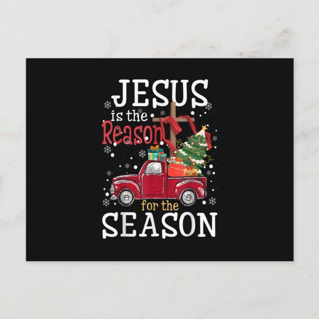 Carte Postale Jésus est la raison de la saison Christian Truck (Devant)