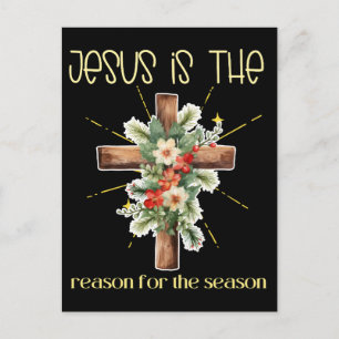 Carte Postale Jésus est la raison de la saison Noël Jésus