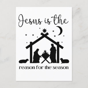 Carte Postale Jésus est la raison de la saison Noël Jésus